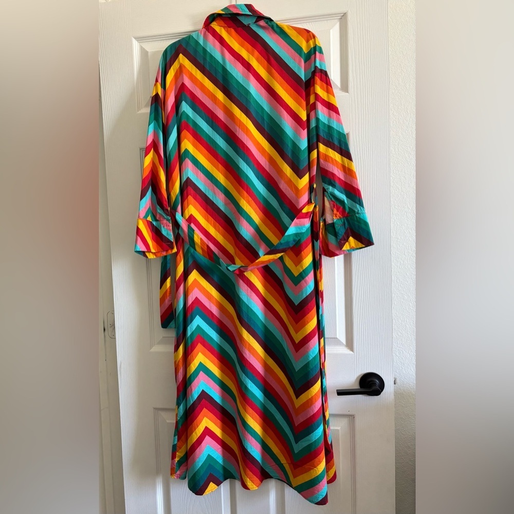 Sofia Colorful Striped Button- Down Long Sleeve S… - image 3
